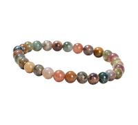 KASFDBMO Lot de 3 bracelets réglables élégants en perles d'agate rondes pour les voyages, les occasions formelles et le quotidien, 12mm, Comme décrit