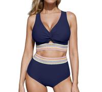 KASFDBMO Maillot de bain taille haute pour femme - Maillot de bain push-up deux pièces - Maillot de bain pour femme - Maillot de bain pour femme - Taille haute