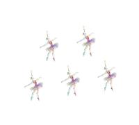 KASFDBMO Paquet 5 Ballet Danseur 2D Décorations Suspendues pour Chambres à Coucher et Études Acryliques Pendentifs pour Arbres Noël