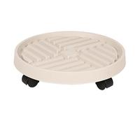 KASFDBMO Plant De Roues Rotatives Mover À La Conception Circulaire Travail Lourd Base Plastique Adaptée Déplacement Grands Pots Fleurs Intérieurs en Fer Forgé en Fer Forgé avec Roues