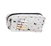 KASFDBMO Trousse à crayons pour chiot, joli éléphant, grande capacité pour gommes, marqueurs, ciseaux, sac de rangement simple pour chiot pour étudiant, Party Inkdog Dachsh