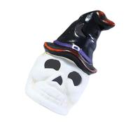 KASFDBMO Veilleuse en céramique en forme de citrouilles creuses - Décoration d'Halloween pour la maison, les fêtes, les centres de table - Décoration lumineuse citrouilles creuses