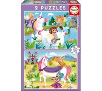 KASFL-2 Puzzles De 20 Pièces Pour EnfantsLicornes Et Fées.Recommandé À Partir De 4 Ans (18064)