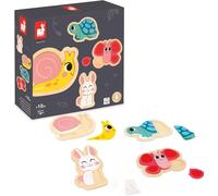 KASFL-4 Puzzles En Bois De 2 À 5 Pièces-Puzzles Animaux Du Jardin-Jouets Enfant-Jeux Éducatifs-Jouets Premier Age-Dès 18 Mois,J07116