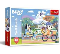 KASFL-Bluey,Joyeux Blueypuzzle 60 Pièces-Puzzle Coloré Avec Des Personnages De Bande Dessinée,Divertissement Créatif,Loisir Pour Les Enfants À Partir De 4 Ans
