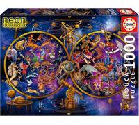 KASFL-ConstellationsPuzzle 1000 Pièces Qui Brille Dans L'Obscurité.Mesure : 68X48 Cm+14 Ans (19561)