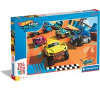 KASFL-Hotwheels Puzzle 104 Maxi Pièces,Puzzle Enfant,Fabriqué En Italie,4 Ans Et Plus,Multicolore-25762