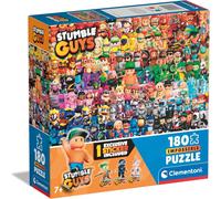 KASFL-Impossible 180 Pièces Enfants 7 Ans,Puzzle Personnages Stumble Guys Jeu Vidéo,Gaming,Made In Italy,29321,Multicolore