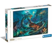 KASFL-Jeu De Création Et Logique Pour Enfants-Puzzle 3000 Pièces The Underwater Battle,Défi Stimulant Pour Passionnés De Puzzles,Qualité Italienne Et Image Immersive-33023