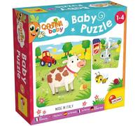 KASFL-Lisciani-Carotina Baby-6 Puzzles La Ferme-Puzzles De 4 Pièces Pour Enfants De 1 À 4 Ans-Jeu Éducatif Avec Animaux De La Ferme-Apprentissage Ludique