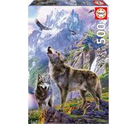 KASFL-Loups Sûr Les Rochers500 Pièces Puzzle.Mesure : 34X48 Cm.Terminé.À Partir De 11 Ans (19548)