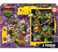 KASFL-Ninja Turtles2 Puzzles Emballent Avec 500 Pièces Chacun.Mesure: 34X48 Cm.À Partir De 11 Ans (19916)