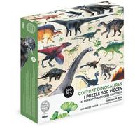 KASFL-Puzzle 500 Pièces-Dinosaures-Stimule La Coordination-Motricité Et Résolution De Problèmes-Univers Poétique Et Éducatif-A Partir De 8 Ans,Multicouleur