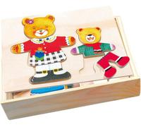 Kasfl-Puzzle À Habiller-Ours Mère Et Enfant