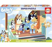 KASFL-Puzzle En Bois Des Enfants Avec 100 PiècesBlueyMesure Approximative Une Fois Monté 36X26 Cm.Reconnu À Partir De 6 Ans (19967)
