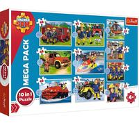 KASFL-Sam Le Pompier Puzzle 10 En 1 (Puzzle Pour Enfants)