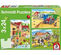 Kasfl-Spiele-56216-À La Ferme,3x24 Pcs