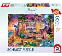 KASFL-Spiele 58573 Jeff Haynie,Avec La Caravane Au Bord De La Mer,Puzzle 1000 Pièces