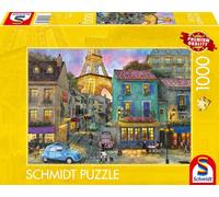 KASFL-Spiele 59780 Puzzle 1000 Pièces Dans Les Rues De Paris,Multicolore