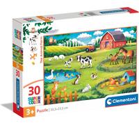 KASFL-The Animal Farm Puzzle 30 Pièces,Supercolor,Puzzle Pour Enfants,Fabriqué En Italie,Multicolore,20286