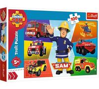 KASFL-Wpu-16354-01-001-01 Puzzle,Fahrzeuge Des Feuerwehrmanns Sam,100 Teile,Für Kinder Ab 5 Jahren