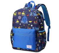Kasgo Cartable Garçon Primaire, 13,2L Sacs à Dos Garcon 6-8 Ans Résistant à l'Eau Léger Sac a Dos Enfants pour CP-CE2 Voyage avec Sangle de Poitrine Voiture Bleu