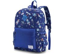 Kasgo Cartable Garçon Primaire, Sacs à Dos Garcon 6-8 Ans Résistant à l'Eau Léger 13,2L Sac a Dos Enfants pour CP-CE2 Voyage avec Sangle de Poitrine Fusée Bleu
