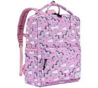 Kasgo Sac à Dos Enfant, Mignon Léger Cartable Fille Primaire 5-7 Ans Imperméable Sac à Dos Maternelle CP pour Dossier A4 avec Sangle de Poitrine et Poches Latérales Licorne