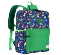 Kasgo Sac à Dos Enfant, Mignon Léger Cartable Garcon Primaire 5-7 Ans Imperméable Sac à Dos Maternelle CP pour Dossier A4 avec Sangle de Poitrine et Poches Latérales Vert