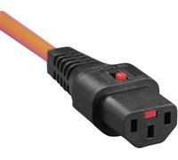 Kash Câble de connexion pour appareils réfrigérants Secteur femelle C13 - Prise mâle coudée + contact de protection noir, orange 2.00 m 1 pc(s)