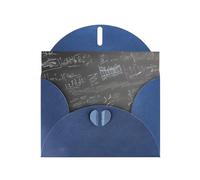 Kashinn Carte de vœux nacrée avec enveloppe vierge pour invitations, remerciements, condoléances, symboles mathématiques, motif imprimé