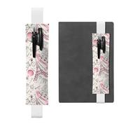 Kashinn Dog and Paris Towe Porte-stylo en cuir avec bande élastique pour bloc-notes, agendas, planificateurs