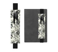Kashinn Joli porte-stylo en cuir imprimé feuilles de palmier avec bande élastique pour carnets, agendas, planificateurs