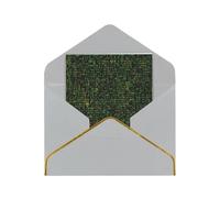 Kashinn Lot de cartes de vœux vierges nacrées de qualité supérieure - Formule mathématique - Bord en feuille d'or rose - Pour toutes les occasions