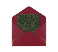 Kashinn Lot de cartes de vœux vierges nacrées de qualité supérieure - Formule mathématique - Bord en feuille d'or rose - Pour toutes les occasions