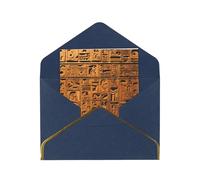 Kashinn Lot de cartes de vœux vierges nacrées de qualité supérieure - Imprimé amérindien - Bord en feuille d'or rose - Pour toutes les occasions