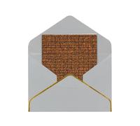 Kashinn Lot de cartes de vœux vierges nacrées de qualité supérieure - Imprimé amérindien - Bord en feuille d'or rose - Pour toutes les occasions