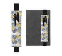 Kashinn Porte-stylo en cuir imprimé fleurs colorées avec bande élastique pour carnets, agendas, planificateurs
