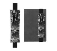 Kashinn Porte-stylo en cuir imprimé Paris Tour Eiffel et nuage avec bande élastique pour bloc-notes, agendas, planificateurs