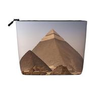 Kashinn Pyramides d'Égypte - Trousse à maquillage monocouche en chanvre - Pour un usage quotidien et les voyages