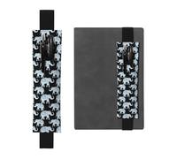 Kashinn Trousse à crayons en cuir avec bande élastique pour carnets, agendas, agendas, planificateurs