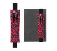 Kashinn Trousse à crayons en cuir avec bande élastique pour carnets, agendas, planificateurs