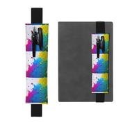 Kashinn Trousse à crayons en cuir avec bande élastique pour carnets, agendas, planificateurs