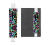 Kashinn Trousse à crayons en cuir avec bande élastique pour carnets, agendas, planificateurs