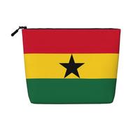 Kashinn Trousse à maquillage en chanvre avec motif drapeau du Ghana - Pour un usage quotidien ou un voyage