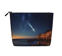 Kashinn Trousse de maquillage en chanvre avec impression comète - Pour un usage quotidien et les voyages