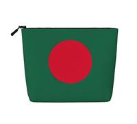 Kashinn Trousse de maquillage en chanvre avec imprimé drapeau du Bangladesh - Pour un usage quotidien ou un voyage