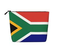 Kashinn Trousse de maquillage en chanvre avec motif drapeau de l'Afrique du Sud - Pour un usage quotidien et les voyages