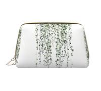 Kashinn Trousse de maquillage en cuir avec imprimé plantes vertes