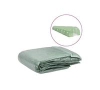 vidaXL Couverture de remplacement pour serre 36 m² 300x1200x200 cm Vert
